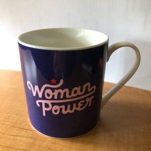 Yes Studio Mug WOMAN POWER Inspirational Quote Ceramic Coffee Mug, 13 oz